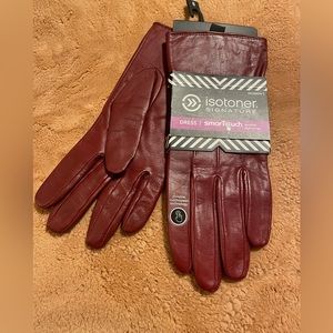 Isotoner Red Dress Gloves